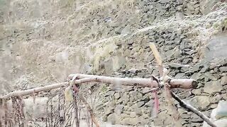Snow falls in kaghan valley