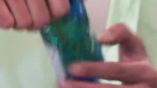 The bubbles just turn into glass