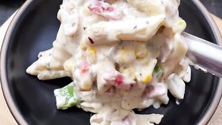 White Sauce Pasta!!Step-by-step recipe-