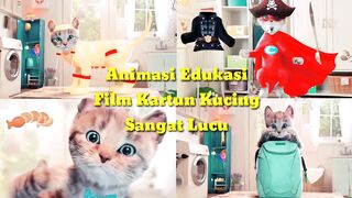 Animasi Edukasi Film Kartun Kucing Sangat Lucu