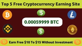 Best Free 5 Cryptocurrency Earning Websites -  Crypto Earning Without Investment  Cliam Bitcoin 2024