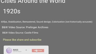 1920s - A Trip Around The World in Color [60fps, Remastered] w/sound design added