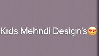 Mehndi design fo kids