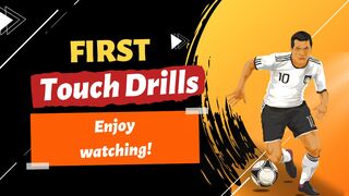 First Touch Drills + Change of Direction, Football - soccer Training