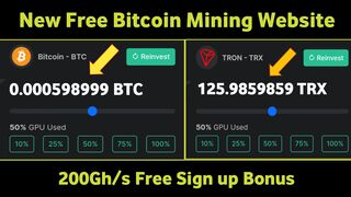 New Free Bitcoin Mining Website 2024 | New Free Cloud Mining Website | Free Bitcoin Earning Website