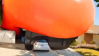 This Big Balloon Sink Whole City #shorts
