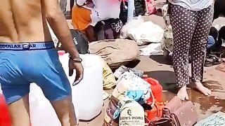 Ganga Snan _ Open Holy Bath in Ganga _ Holy bath in Ganga _ Har Ki Pauri Haridwar Darshan _ #shorts.