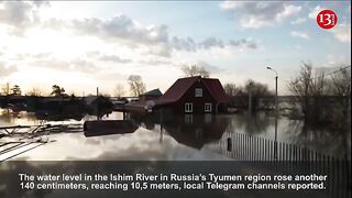 Footage of flooded area in Russia's Tyumen region