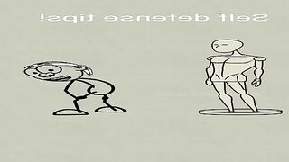 self denense! #funny #laugh # animation #watch #viral