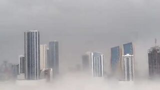 In Dubai rain is
