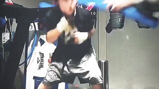 Extremely talented young boxer