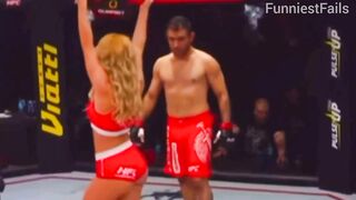 Video: The moment when Iranian fighter Ali Heibati kicked a ring girl