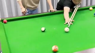Funny pool game play