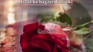 Heart touching poetry _izzat ke bagair dunia mai Kisi cheaz ka koi wajood ni_shorts
