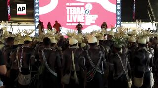 Thousands of Indigenous people gather in Brasilia calling for land demarcation.