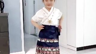 Cute girl dancing