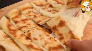 if you have 1 potato, make this cheese potato bread | No oven, no yeast, no eggs! crispy and tasty