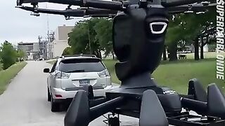 This is the Hexa Lift, a single seater drone that anyone can learn to fly with under 1 hour of training.