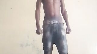 One hand push up