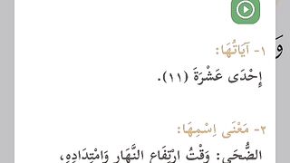 معلومات حول سورة الضحى