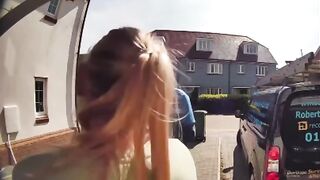 Woman saves dog after he jumped out of a window.