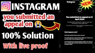 How to fix you submitted an appeal Instagram #febspot