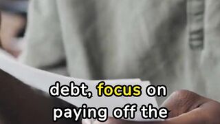 What to Do with Your Debt?