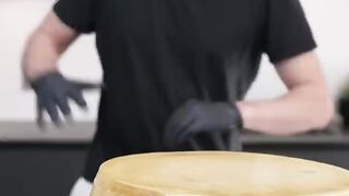 Cheese Wheel Alfredo.