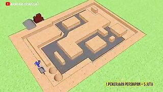 Konstruksi Rumah 8x12 Meter 3 Kamar
