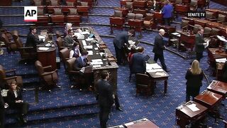 Moment US Senate passed aid for Ukraine, Israel and Taiwan with bipartisan vote.