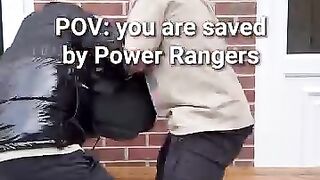 Saved by the power rangers??