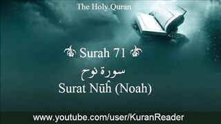 Quran _ 71 Surat Nuh (NOAH)  Arabic and English Translation and Transliteration HD
