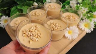 3 ingredients dessert Recipe! No oven! no flour! no gelatin! no cornstarch! in 5 minutes ! tasty