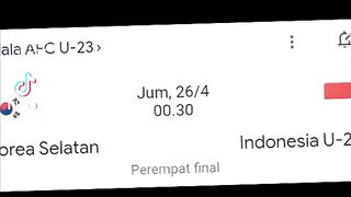 Jadwal timnas Indonesia U-23 afc