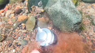 Under water searching valuable things