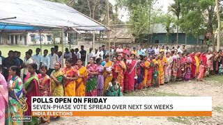 Voting in the first phase of India's general election.
