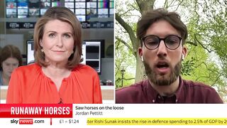 Two horses started hurtling down the road' - Witness speaks to Sky News