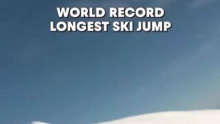 Ryoyu Kobayashi beating the world record in ski jumping by about 40 meters!