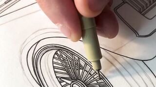 DRAWING CAR 3D