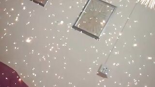 Happy new year celebration at home