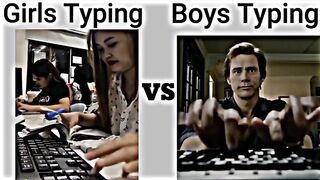 Girls vs boys typing speed