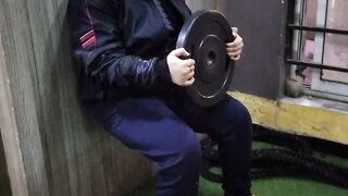 Wall squats with 10kgs weight hold | 4 weeks fitness Challenge | Leg day