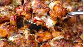 Honey BBQ Chicken and potatoes .