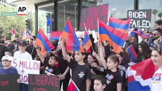Los Angeles marches mark Armenian Genocide Remembrance Day.