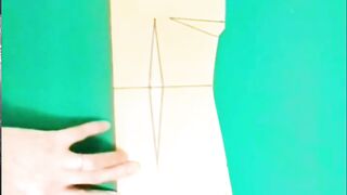 New design midi dress pattern cutting