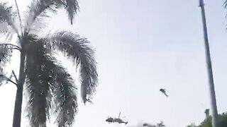 Mid-air crash between two Navy helicopters in Lumut Malaysia.