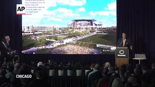 Chicago Bears unveil plan for new lakefront stadium, seek public funding.