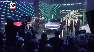German automaker Volkswagen holds press preview event ahead of the Beijing Auto Show.