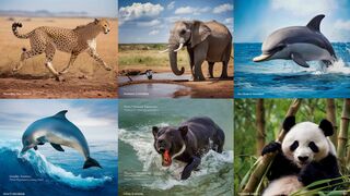 Active Animals In Their Natural Habitat