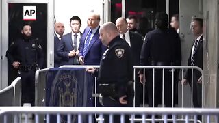 Opening statements underway in Donald Trump's hush money criminal trial.